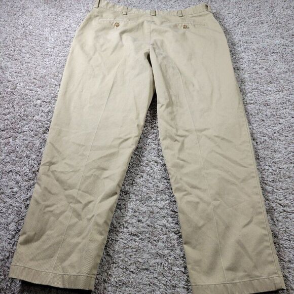LL Bean Pants Mens 36x29 Beige Classic Fit Chino Casual Preppy Khaki - Picture 5 of 7